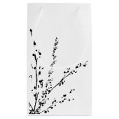 Schönes Minimalistisches weißes Brautparty Kleine Geschenktüte (Rückseite)