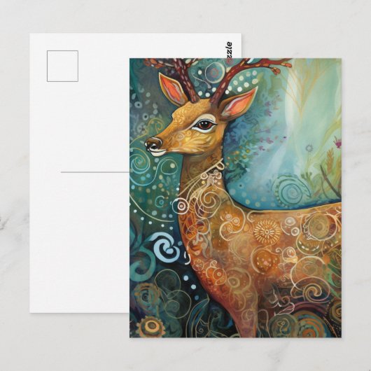 Schönes Mischmedienhändler Postkarte (Vorne/Hinten)