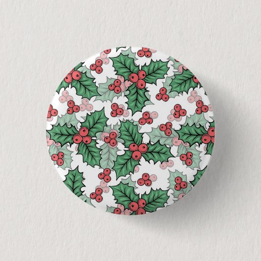Schönes Mistletoe Getränk Button (Vorderseite)