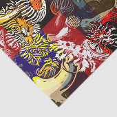 Schönes mit Blumenabstraktes Seidenpapier (Ausschnitt)