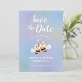 Schönes Mittel, um ein Paar elegante Hochzeit zu s Save The Date (Stehend Vorderseite)