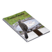 Schönes Mockingbird Birdbath Notebook Notizblock (Rechte Seite)