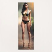 Schönes Model Girl für Yoga Mat Yogamatte (Vorderseite)