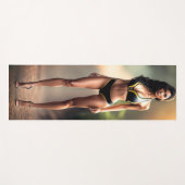 Schönes Model Girl für Yoga Mat Yogamatte (Vorderseite (Horizontal))