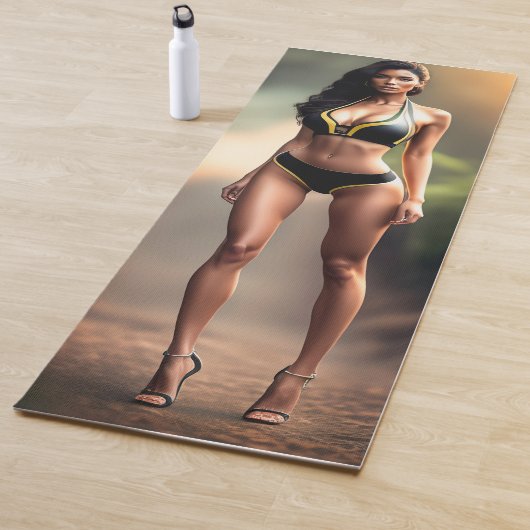 Schönes Model Girl für Yoga Mat Yogamatte (Beispiel)