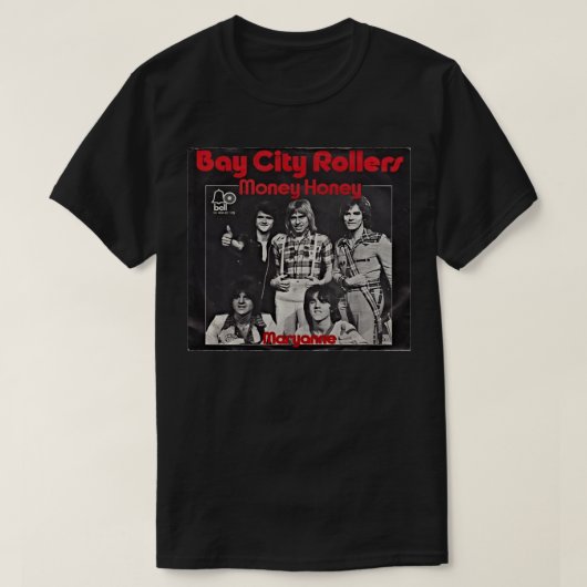Schönes Modell Band Bay City Rollers Music Rock   T-Shirt (Design vorne)