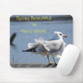 Schönes Modell Sea Gull - Ruffled Feathers Mousepad (Mit Mouse)