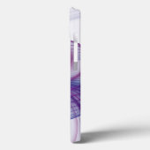 Schönes, modernes Abstraktes Fraktal Pink-Initiale Case-Mate iPhone Hülle (Rückseite / Links)