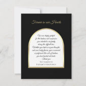 Schönes modernes Beileid Danke Fotokarte (Rückseite)