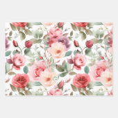 Schönes, modernes Blumengeschenk Geschenkpapier Set (Vorderseite 3)