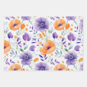 Schönes, modernes Blumengeschenk Geschenkpapier Set (Vorderseite 2)
