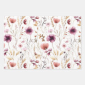 Schönes, modernes Blumengeschenk Geschenkpapier Set (Vorderseite)