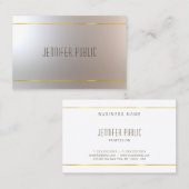 Schönes modernes Design Beruflich Chic Schlicht Visitenkarte (Vorne/Hinten)