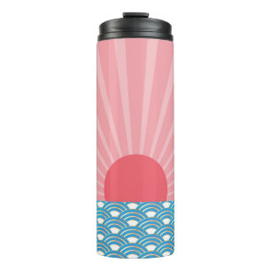 Schönes modernes Design des neuen Jahres Sonnenau Thermosbecher