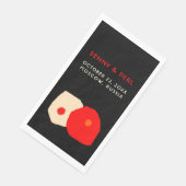 Schönes modernes Designpapier Napkin Serviette (Ecke)