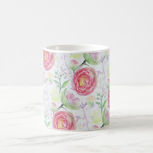 Schönes, modernes, florales Muster Kaffeetasse (Mittel)