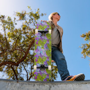 Schönes modernes Leafy-Muster Skateboard