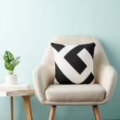 Schönes modernes Schwarzweiss Kissen (Stuhl )