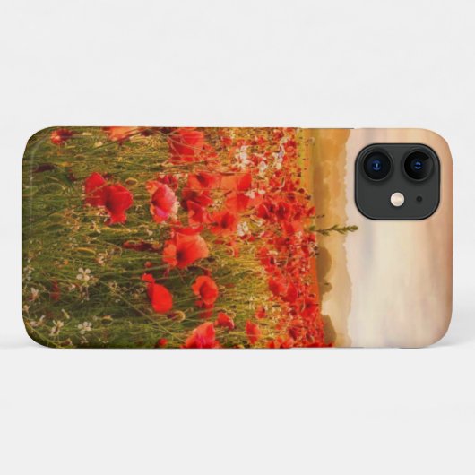 Schönes Mohnfeld Case-Mate iPhone Hülle (Rückseite (Horizontal))