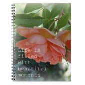 Schönes Moment-Rosen-Zeitschriften-Notizbuch Notizblock (Vorderseite)