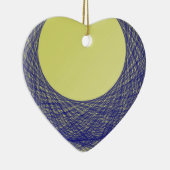 schönes Mondlicht strahlt blau Keramik Ornament (Rechts)