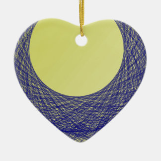 schönes Mondlicht strahlt blau Keramik Ornament