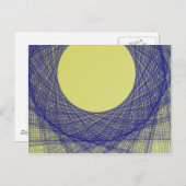 schönes Mondlicht strahlt blau Postkarte (Vorne/Hinten)