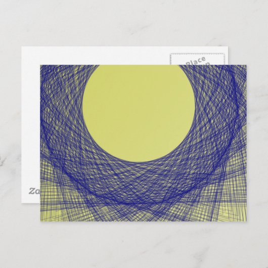 schönes Mondlicht strahlt blau Postkarte (Vorne/Hinten)