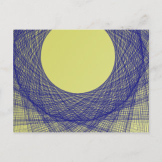 schönes Mondlicht strahlt blau Postkarte