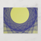 schönes Mondlicht strahlt blau Postkarte (Vorderseite)