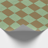 Schönes Monogram Premium Liebe Brautparty Geschenkpapier (Ecke)