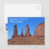 Schönes Monument Tal, Drei Schwestern Postkarte! Postkarte (Vorne/Hinten)