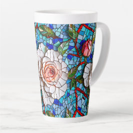 Schönes Mosaik-Blume-Muster Milchtasse