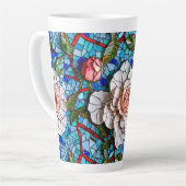 Schönes Mosaik-Blume-Muster Milchtasse (Linke Ecke)