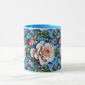 Schönes Mosaik-Blume-Muster Tasse (Zentrum)