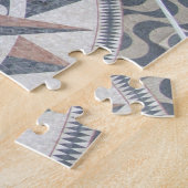 Schönes Mosaikfliesen Muster Lissabon, Portugal Puzzle (Seite)