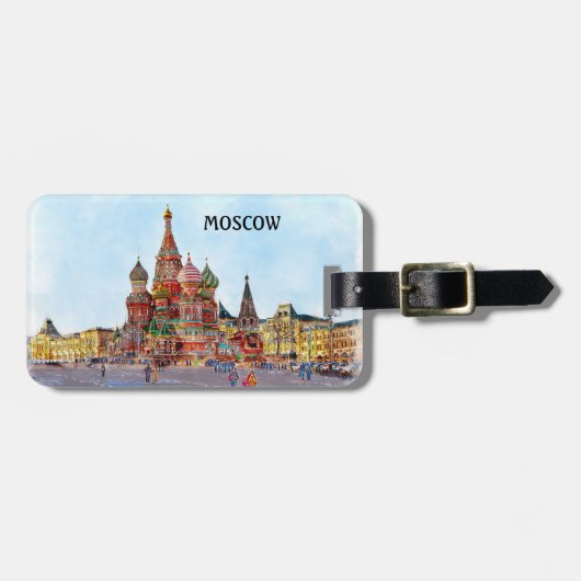 Schönes Moskau Gepäckanhänger (Vorderseite horizontal)