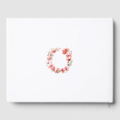 Schönes Motiv in Rosa und Rot-Mohn-Blume Gästebuch (Rückseite)