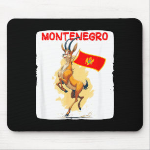 Schönes Mouflon-Kostüm in montenegrinischen Farben Mousepad