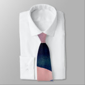 Schönes Mountain River Moon Sunset Design Krawatte (Gebunden)