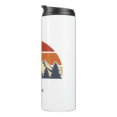 Schönes Mountain Sunset Monogramm Thermosbecher (Nach rechts gedreht)