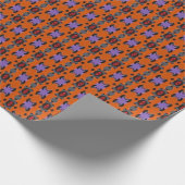 Schönes Multicolor-Verpackungspapier mit minimalem Geschenkpapier (Ecke)
