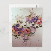 Schönes Musikfeld Postkarte (Vorne/Hinten)