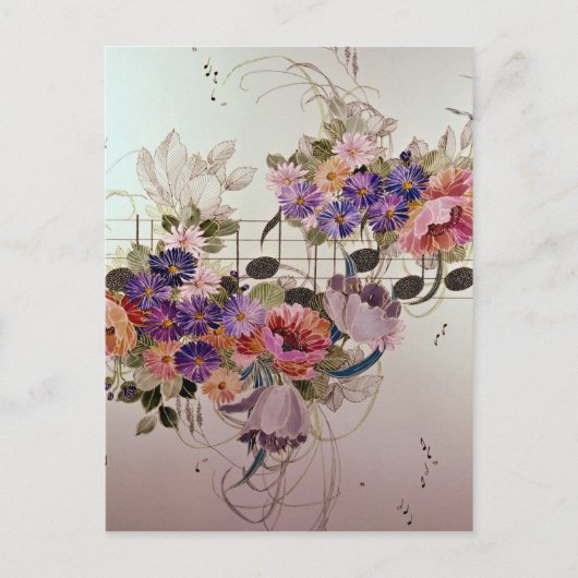 Schönes Musikfeld Postkarte (Vorderseite)