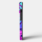 Schönes Musikmuster Pink Lila Aqua Case-Mate iPhone Hülle (Rückseite / Links)