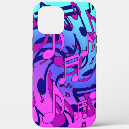 Schönes Musikmuster Pink Lila Aqua Case-Mate iPhone Hülle
