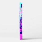 Schönes Musikmuster Pink Lila Aqua Case-Mate iPhone Hülle (Rückseite / Links)