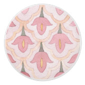 Schönes Muster der Aquarellblume Hübsch rosa Keramikknauf (Vorderseite)