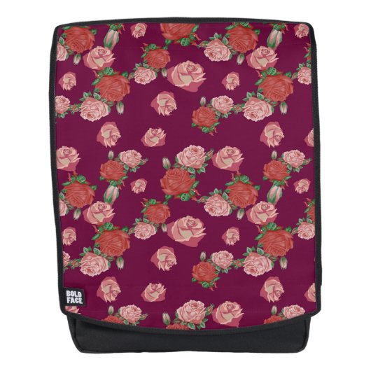 schönes Muster der Blume Rucksack (Vorderseite)