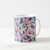 Schönes Muster der farbenfrohen Boho Feathers Kaffeetasse (VorderseiteRechts)